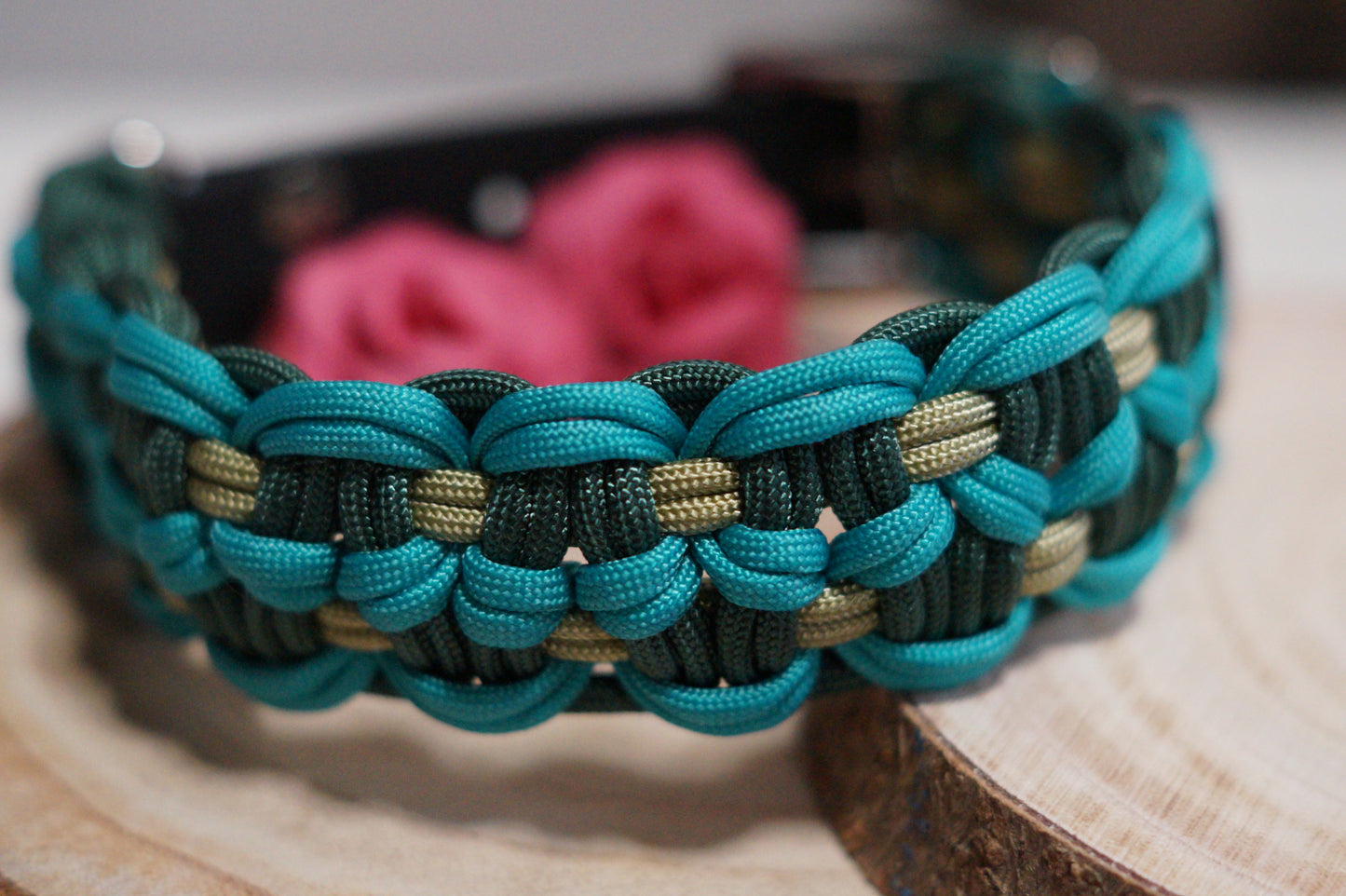 Hundehalsband Forest Teal Gr. 32 - 37,5 cm