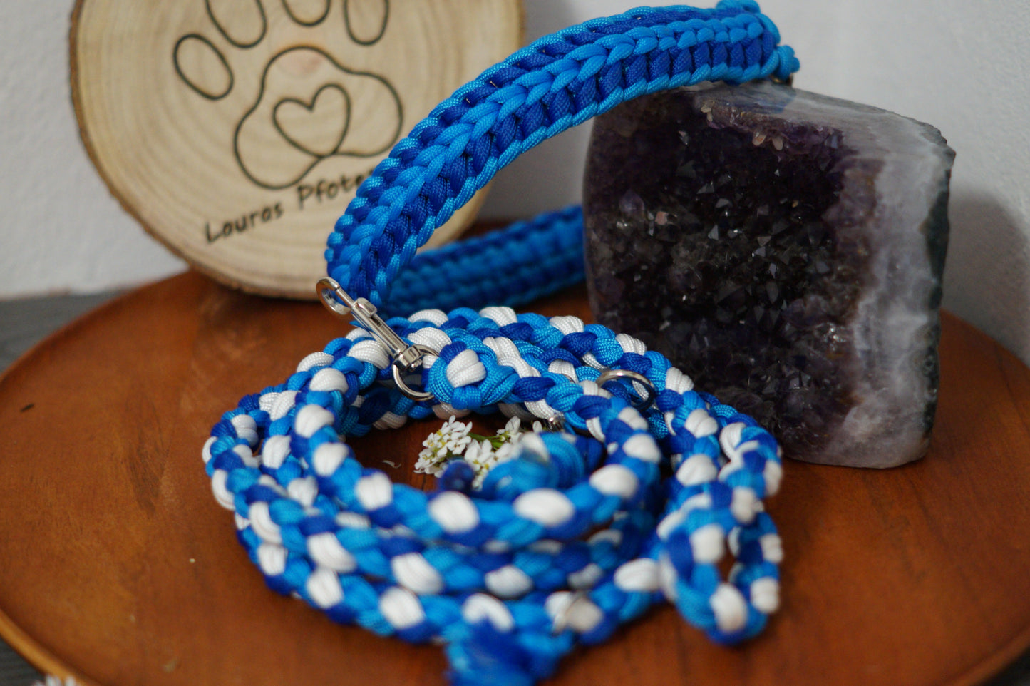 SET Ozean Breeze Hundehalsband  Gr. 39 - 43 und Leine dick