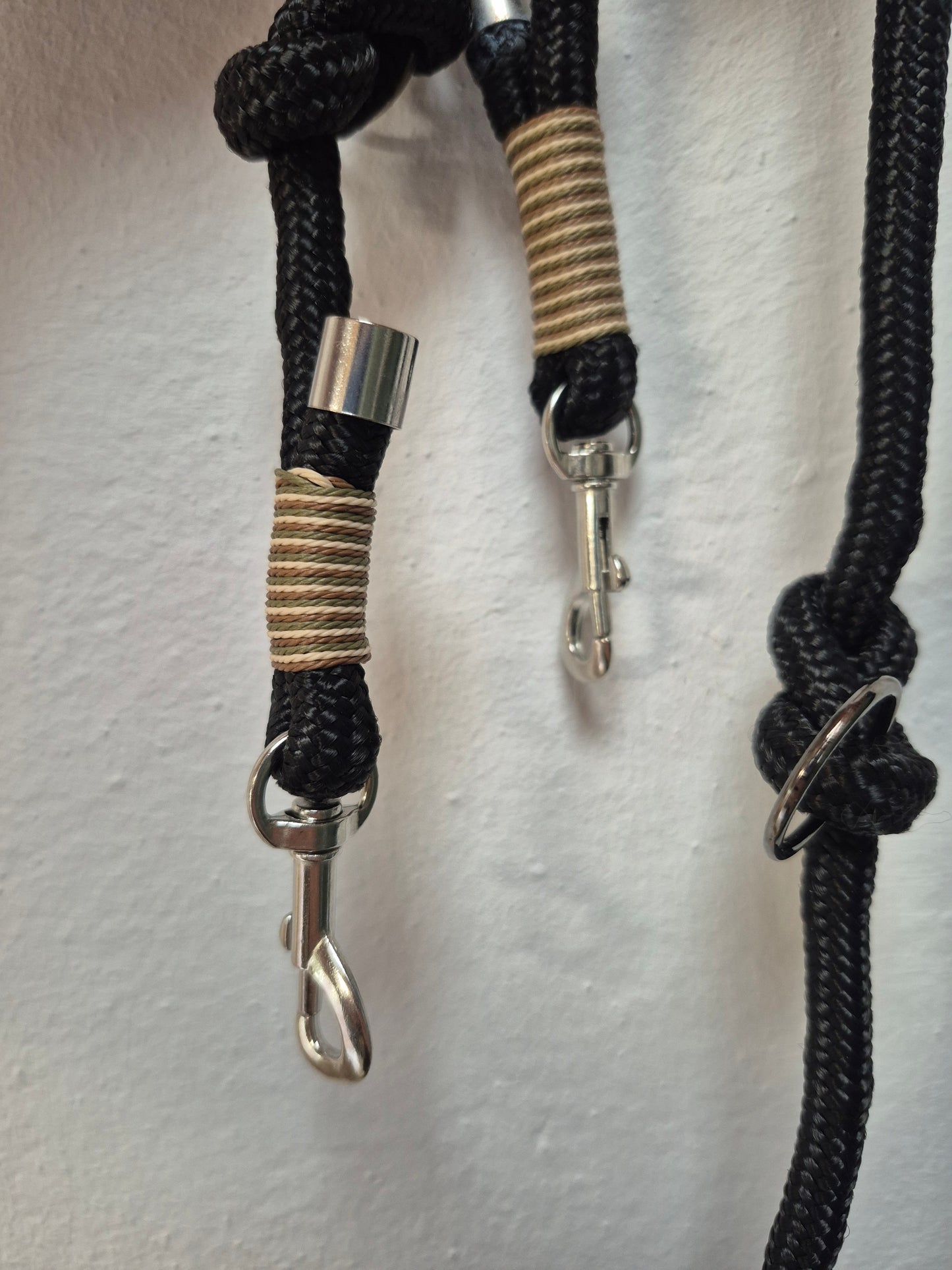 Tau - Leine Schwarz 3m verstellbar